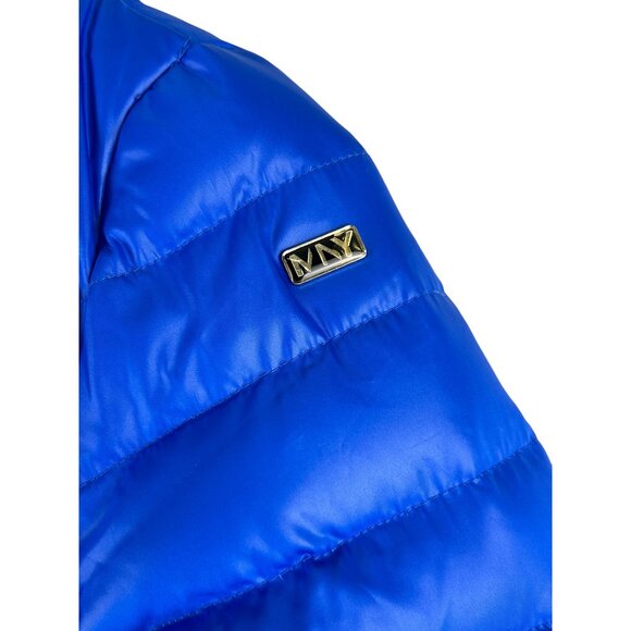 Marc New York Andrew Marc Eleanor Blue Puffer Coat Jacket Size S MISSING HOOD - Picture 13 of 16